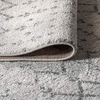 JONATHAN Y Boho Vintage Diamond Cream/Gray Runner Rug 2X8 ft, Moroccan Hype for Living Room, Bedroom, Kitchen, Office, Easy-Cleaning, High Traffic, Pet-Friendly, Non-Shedding (MOH101B-28)