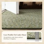 MontVoo Door Mat Indoor Entrance Doormat, Absorbent Durable Rubber Non Slip Front Door Mat for Inside Entry Entryway Dirt Trapper Welcome Mat, Green 32''x48''
