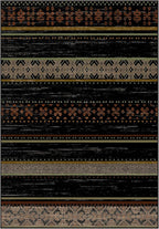 BESTSWEETIE 8x10 Area Rugs for Living Room Washable Moroccan Farmhouse Neutral Geometric Low Pile Non-Slip Soft Print Pattern Rug for Bedroom Kitchen Dining Room Entryway Black/Red/Brown/Cream/Yellow