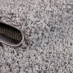 Unique Loom Solid Shag Collection Area Rug (10' x 13' 11" Rectangle, Cloud Gray)