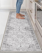 LUMI Washable Kitchen Rug 2x6 for Floor, Non Slip Runner Rugs with Rubber Backing, Low Pile Comfort Area Carpet for Standing, Living Room, Entryway, Laundry, Hallways