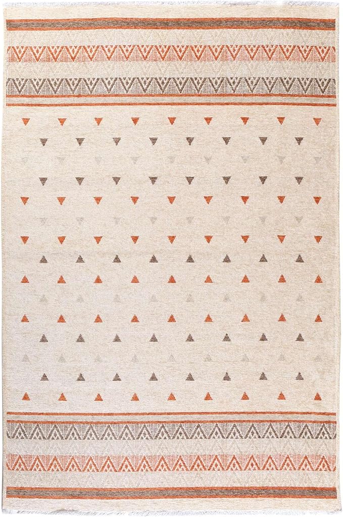 Alfa Rich 3x5 Beige Terracotta Washable Area Rugs for Living Room Kitchen Bedroom Decor Runner