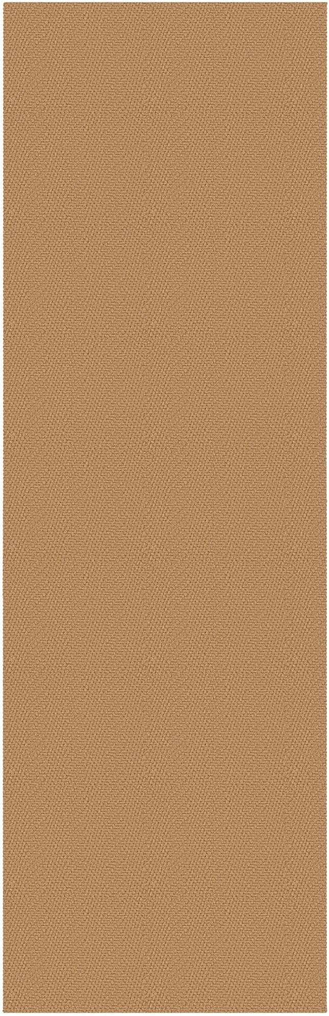 Braided Runner Rug 2x8 Ft Washable Runners for Hallways Kitchen Runner Rug with Rubber Backing Cotton Entryway Runner Indoor, Woven Floor Carpet for Hall Kitchen Bedroom, Warm Tan