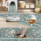 WITSHOCK Living Room Area Rugs 5x7: Soft Non-Slip Backing Washable Rugs Vintage Large Carpet for Bedroom Office Dining Room Kitchen Stain Resistant Home Decor Rug