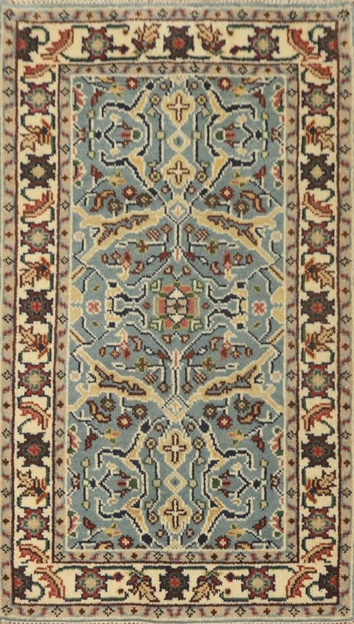 Transitional Collection 5' 0'' X 2' 11'' Rug Rug, All-Over 100% Wool Carpet for Home Décor, Foyer and Hallway