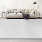 Large Area Rugs for Living Room Bedroom, 4x6 Feet White Rug, Minimalist Modern Shag Rug, Soft Thick Comfy Memory Foam Indoor Carpet, Non-Slip Washable Rug for Boys Girls Dorm Nursery Room Home Decor