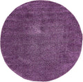 Unique Loom Solo Collection Area Rug - Calabasas (7' 10" Round, Violet)