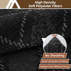 COSY HOMEER Plaid Door Mat 24" x 36",Dirt Trapper Entryway Rugs,Non-Slip Washable Farmhouse Doormat,Low Profile Welcome Mats for Paws Dark Grey