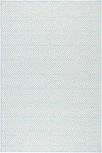 Dash & Albert Herringbone Navy Machine Washable Rug, 7.5 X 9.5 Feet, Blue Geometric Pattern