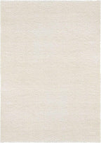 Unique Loom Solid Shag Collection Area Rug (10' x 13' 11" Rectangle, Snow White)