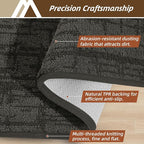 COSY HOMEER-Dirt-Trapper-Door-Mat 32"x48" Non-Slip Entryway Rugs Washable Welcome Mat Absorbent Entrance Mats Low Pile Dog Door Mats for Front Back Doomats and Wet Shoes,Dark Grey
