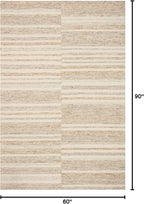 Loloi Chris Loves Julia Chris Collection CHR-03 Ivory/Clay 5'-0'' x 7'-6'', .50" Pile Height, Area Rug
