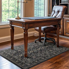 Area Rug Non Slip Machine Washable Ultra Soft Living Room/Bedroom/Kitchen/Outdoor/Classroom Black Grey, 2'×3'