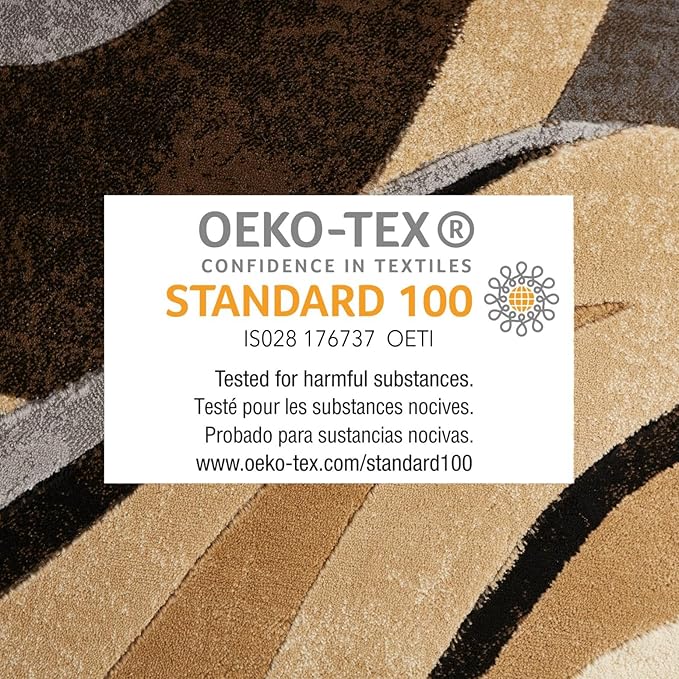 Home Dynamix Tribeca Slade Modern Area Rug ,Abstract Brown/Gray 5'2"x7'2"