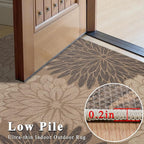 Floral Easy Jute Rug 3x5 Outdoor Entryway Rug Washable Area Rugs for Living Room Bedroom Non Slip Neutral Farmhouse Indoor Outdoor Carpet for Backyard Patio Office