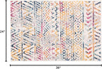 Rugshop Geometric Boho Area Rug – Multi Tribal Pattern, Perfect for Living Room, Bedroom, Office, 2x3