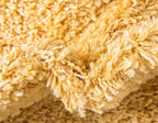 Unique Loom Davos Shag Collection Area Rug - Solid (2' 7" x 16' 5" Runner, Sun Yellow)