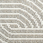 Nourison Home Textured Home Grey Ivory 5'3" x 7' Area Rug - Easy Clean, Non Shedding, Bed Room, Living Room, Dining Room, Kitchen (5' x 7')