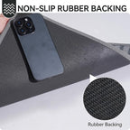 Front Door Mat 17''x30'', Absorbent Muddy Dirt Resist Washable Non Slip Low-Profile Indoor Doormat,Easy Clean Welcome Entryway Door Mats, Grey