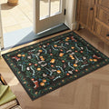 Collive 2x3 Small Entryway Rug, Jungle Animal Washable Kitchen Rugs Soft Non Slip Bathroom Mats, Ultra-Thin Door Mat Indoor Entrance Black Stain Resistant Throw Carpet for Bedroom Entrance