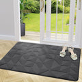 OLANLY Door Mats Indoor, Non-Slip, Absorbent, Dirt Resist, Entrance Washable Mat, Low-Profile Inside Entry Doormat for Entryway (48x32 inches, Dark Grey)