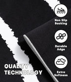 YIHOUSE Black Modern Area Rug 5x7,Abstract Rugs for Bedroom,Minimalist Striped Rug,Black and White Geometric Rug,Dark Washable Area Rugs 5x7 Non Slip Throw Rugs for Bedroom，Office