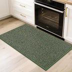 BEQHAUSE 20"x32" Entryway Rug Indoor Door Mat Non-Slip Washable, Hallway Rugs Absorbent & Stain Resist Hall Carpet Runner Rugs for Entryway, Front Door Floor Mats Laundry Room Rugs for Entry, Green