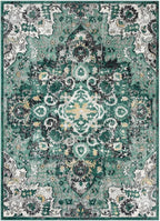 LUXE WEAVERS Moroccan Green 6x9 Medallion Area Rug for Living Rooms