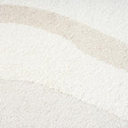 Abani Nomad Cream & Beige Area Rug 8' x 10' for Living Room, Bedroom - Chic Abstract Pattern - Durable & Easy to Clean