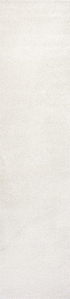 Eyely UES100T-28 Supersoft Haze Solid Low-Pile Indoor Runner Rug Casual;Contemporary;Solid;Traditional, Bedroom, Kitchen, Living Room, Easy-Cleaning, Non-Shedding, 2 X 8, Cream