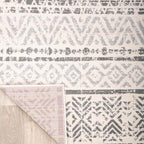 Rugshop Geometric Boho Perfect for high Traffic Areas of Your Living Room,Bedroom,Home Office,Kitchen Runner Rug 2'7" x 10' Gray