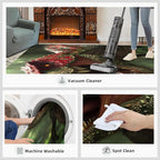 Dinosaurs Rugs for Bedroom - 3x5 Area Rug - 3D Dinosaurs Rugs for Living Room, Forest Animals Rug, Non-Slip Washable Home Decor Carpet