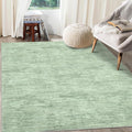 RUGSREAL 6x9 Large Bedroom Rug Christmas Soft Modern Area Rug for Living Room Non-Slip Stain Resistant Abstract Throw Floor Carpet Contemporary Solid Accent Carpet for Dining Room Office, Green