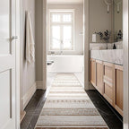 BESTSWEETIE 2x10 Area Rugs for Living Room Washable Moroccan Farmhouse Neutral Geometric Low Pile Non-Slip Soft Print Pattern Rug for Bedroom Kitchen Dining Room Entryway Cream/Brown/Pink