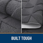 OLANLY Door Mats Indoor, Non-Slip, Absorbent, Dirt Resist, Entrance Washable Mat, Low-Profile Inside Entry Doormat for Entryway (36x24 inches, Dark Grey)