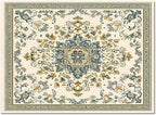Bohemian Rectangular Area Rugs for Living Room Bedroom 5 x 8 ft Vintage Farmhouse Floral Pattern Non-Shedding Soft Low Pile Rug Non Slip Washable Rug for Nursery Entryway Playroom