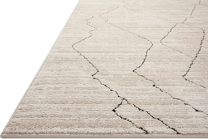 Loloi Darby Collection DAR-03 Sand/Charcoal 2'-7" x 8'-0" Runner Rug