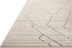 Loloi Darby Collection DAR-03 Sand/Charcoal 4'-0" x 6'-0" Accent Rug