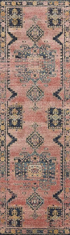 Loloi Jocelyn Collection JOC-06 Rose/Rose 6'-7" x 9'-7" .38" Thick Area Rug