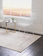 Unique Loom Isabella Collection Area Rug - Adjani (4' 1" x 6' 1" Rectangle, White/ Blue)