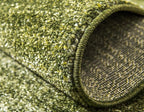 Rugs.com Angelica Collection Rug – 4 Ft Round Light Green Medium Rug Perfect for Kitchens, Dining Rooms