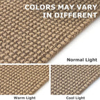 IOHOUZE Washable Runner Rug 2x6 Non Slip Rubber Backed Runners for Hallways Entryway Runner Indoor, Kitchen Rugs Woven Cotton Floor Carpet for Hall Entrance Bedroom, Orange/Tan/Brown