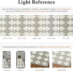3x8 Runner Checkered Rug for Hallways Grey Washable Long Carpet Non-Slip Low Pile Boho Indoor Accent Throw Rug for Entrance Kitchen Bedroom Dining Laundry