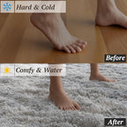 6x9 Area Rugs for Living Room Bedroom, Soft Fluffy Shaggy Bedside Rug, Indoor Floor Carpet for Kids Playroom, Dorms, Nursery Rooms, Home Decor (Tie-Dyed Light Grey 6'x9')