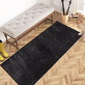PURRUGS Dirt Trapping Door Mat 24" x 59", Non-Slip Machine Washable Entry Rug, Shoe Scraper, Dog Doormat, Super Absorbent Welcome Mat for Front & Back Door, Muddy Shoes & Paws, Charcoal