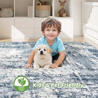 10X14 Area Rugs Living Room: Washable Large Abstract Soft Rug Stain Resistant Indoor Non-Slip Carpet for Men Modern Home Enthusiasts Aged 25-45 - High Traffic Areas - Bedroom Office Playroom