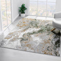 LUXE WEAVERS Marble Swirl Abstract Area Rug, Green 6x9