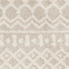 Livabliss Hapsburg Moroccan Shag Area Rug, 6'7" Round, Beige
