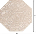 Unique Loom Finsbury Collection Area Rug - Meghan (7' 10" Octagon, Ivory Beige)