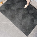 jxgzyy Commercial Front Door Mat 3'11" x 2'8", Non-Slip Indoor Outdoor Doormat, Heavy Duty Runner Rug for Entrance, Porch, Patio, Garage, High Traffic Area, Dark Grey